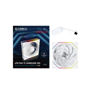 FAN 120MM LIAN LI UNI FAN TL WIRELESS REVERSE BLADE, ARGB, WHITE - 12RTL1W1W - Imagem 4
