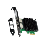 PLACA DE REDE PCYES PCIE LC1000-2P, RJ45, 10/100/1000MPBS - LC1000-2P - Imagem 2