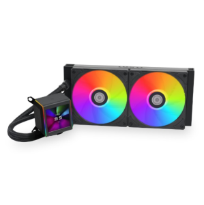 WATER COOLER 280MM LIAN LI GALAHAD II LCD 280, RGB, DISPLAY LCD, BLACK - GA2ALCD28B BLACK - Imagem 3