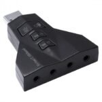 Adaptador Placa de Som Vinik USB 4 Portas P2, Compativel Com PS3, A4PUSBM