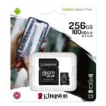 Cartão de Memória Kingston 256GB Micro SDXC CanvasSelect Plus + Adapt - SDCS2/256GB