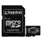 Cartão de Memória Kingston 64GB Micro SDXC CanvasSelect Plus + Adapt - SDCS3/64GB