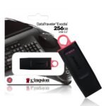 Pen Drive Kingston 256GB DataTraveler Exodia S USB 3.2 Preto e Laranja - DTXS/256GB