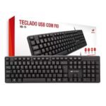Teclado C3Tech Com Fio Preto - KB-15BK