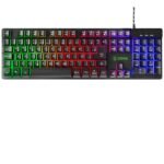 Teclado Mecanico PCYes Kuromori Black Vulcan - Switch Red - Led Rainbow - PTKM60RD