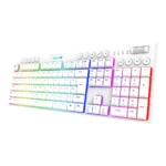 Teclado Mecânico Redragon Gamer Akali RGB Branco Switch Brown - K642WGO-RGB (PT-BROWN)