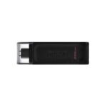 Pen Drive Kingston 128GB DataTraveler 70 USB-C 3.2 Preto - DT70/128GB
