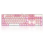 Teclado Magnético Redragon Gamer Kumara Pro RGB Branco Switch Red - K552W-RGB-PRO (PT-RED)