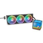 WATER COOLER 360MM THERMALTAKE MINECUBE 360 ULTRA, ARGB, LCD QUAD, BLACK - CL-W481-PL12SW-A