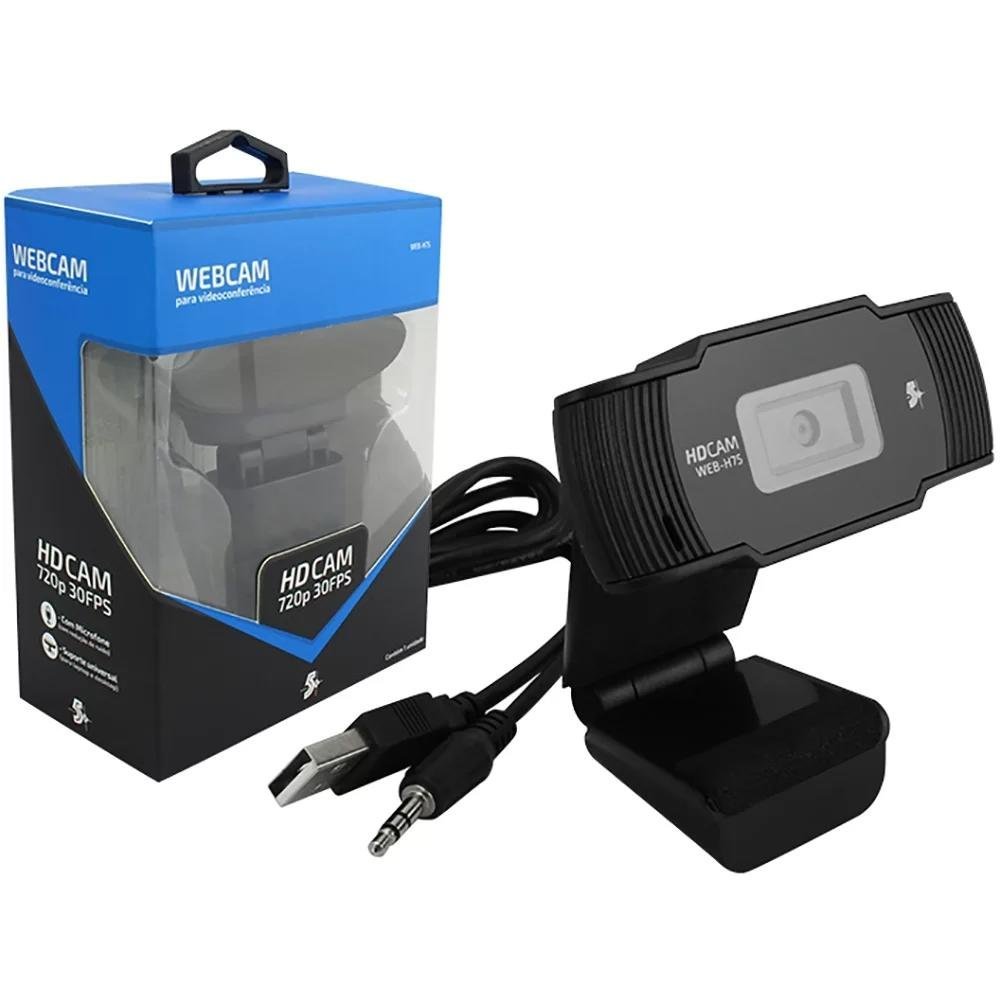 webcam-hd-5-720p-30fps-015-0076_1606228659_original.jpg WebCam C3Tech HD 720p - WB-71BK - Imagem 1